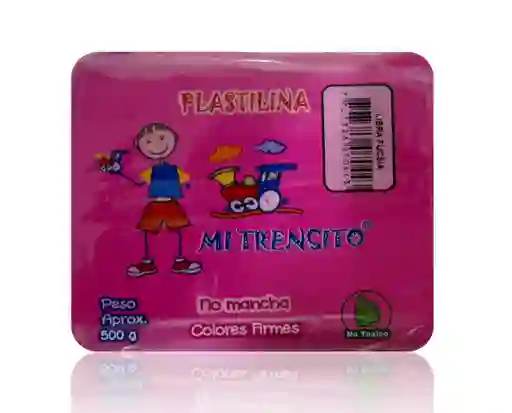 Plastilina Por Libra En Bloque Color Fucsia Mi Trensito