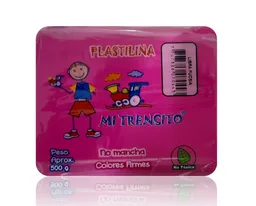 Plastilina Por Libra En Bloque Color Fucsia Mi Trensito