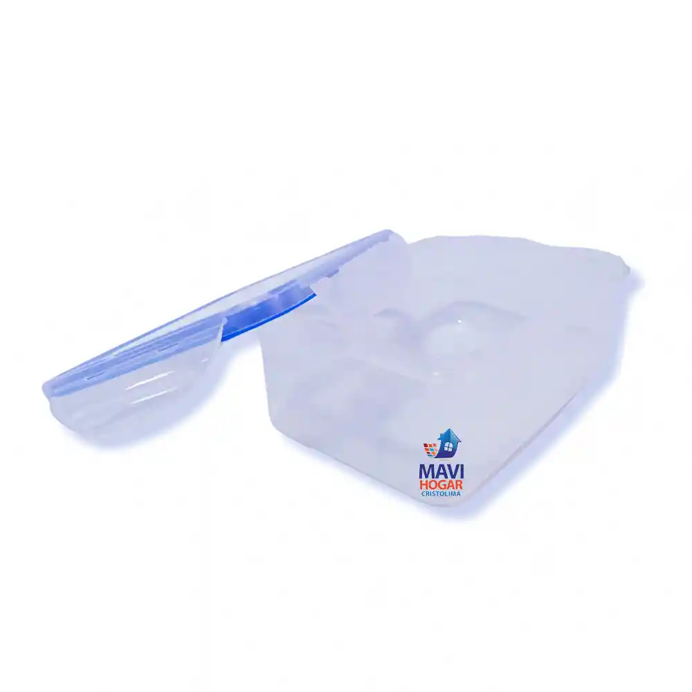 Recipiente Hermético Plástico 1200ml Tapa Broches Libre-bpa