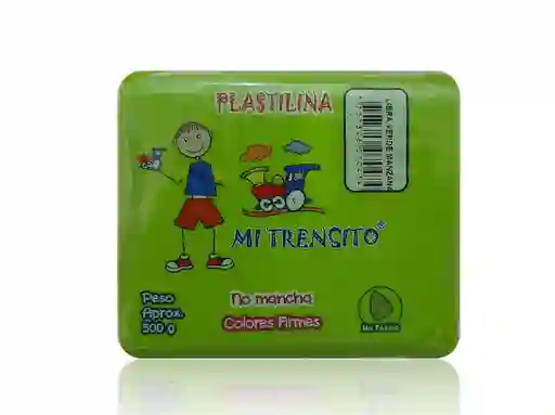 Plastilina Por Libra En Bloque Color Verde Manzana Mi Trensito