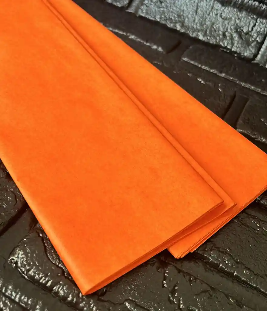 Papel Seda O Papelillo Naranja X25 Pliegos