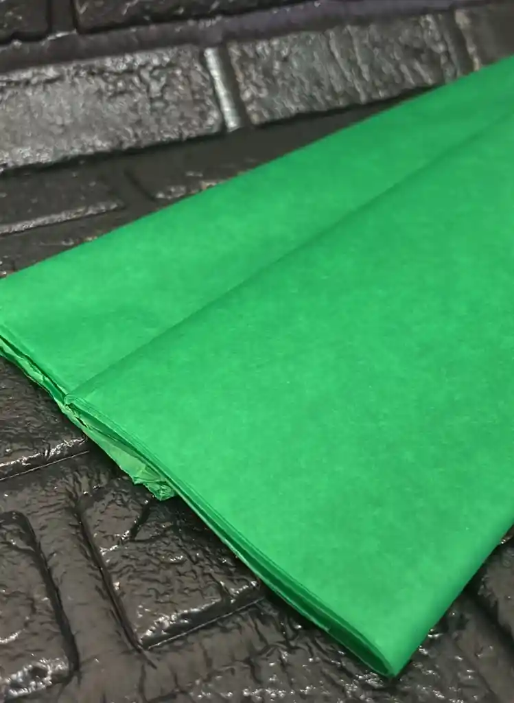 Papel Seda O Papelillo Verde Oscuro X25 Pliegos