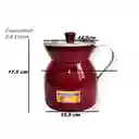 Chocolatera Olleta De Color 2.5 Litros Vinotinto