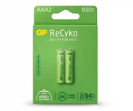 Baterias Pilas Recargables Aaa Recyko Par