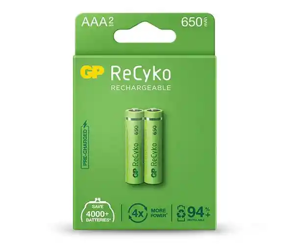 Baterias Pilas Recargables Aaa Recyko Par