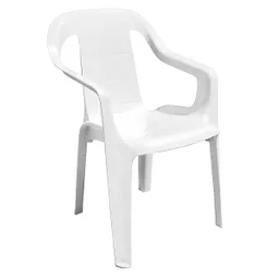 Silla Para Niño/niña Plástica Bambini Vanyplas Antideslizante Blanco