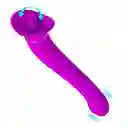 Vibrador Lengua Masajeador De Clitoris 2 En 1 Vibrador Consolador Doble Motor Alta Gama (recargable) Pretty Love