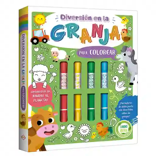 Libro Interactivo Para Colorear Diversion En La Granja Niños