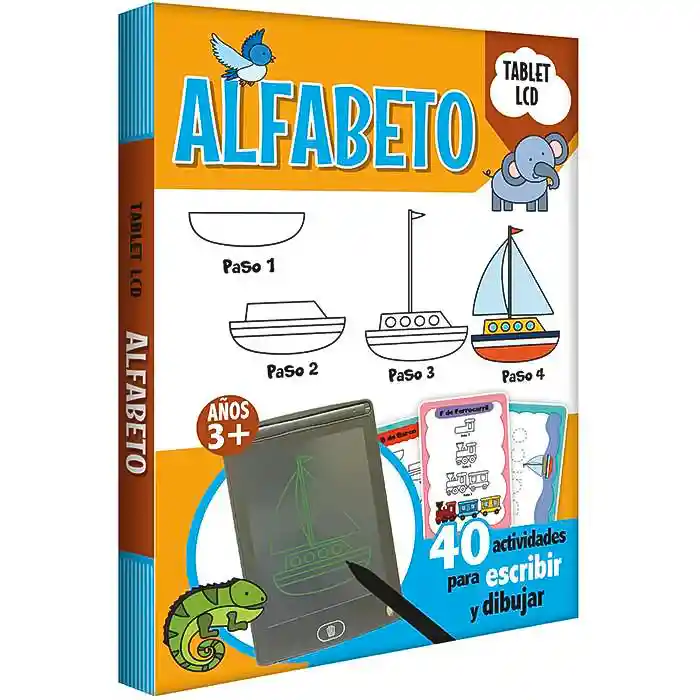 Libro Didáctico Tablero Lcd El Alfabeto Juegos Escritura