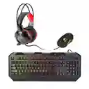 Combo Gammer 4 En 1 Teclado, Mouse, Pad Mouse, Diadema Chiropter Wesdar Km12