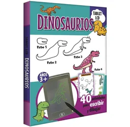 Libro Didáctico Tablero Lcd Los Dinosaurios Juegos Escritura