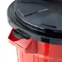 Tanque Caneca Con Tapa Clik Vanyplas 65 Litros Rojo