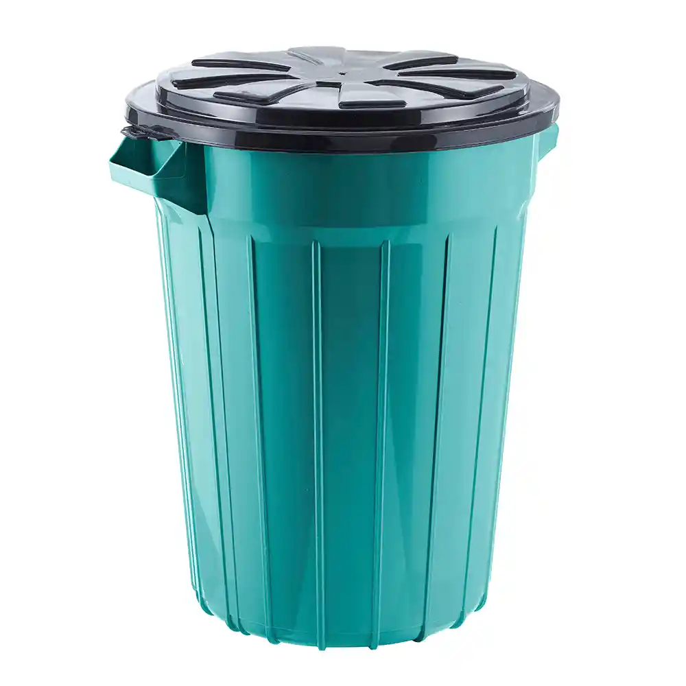 Tanque Caneca Con Tapa Clik Vanyplas 65 Litros Verde