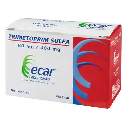 Trimetoprim Sulfa 80mg/400mg X 10 Tabletas