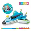 Flotador Inflable Avión + Pistola Montable Agua Intex 57536 Color Aleatorio