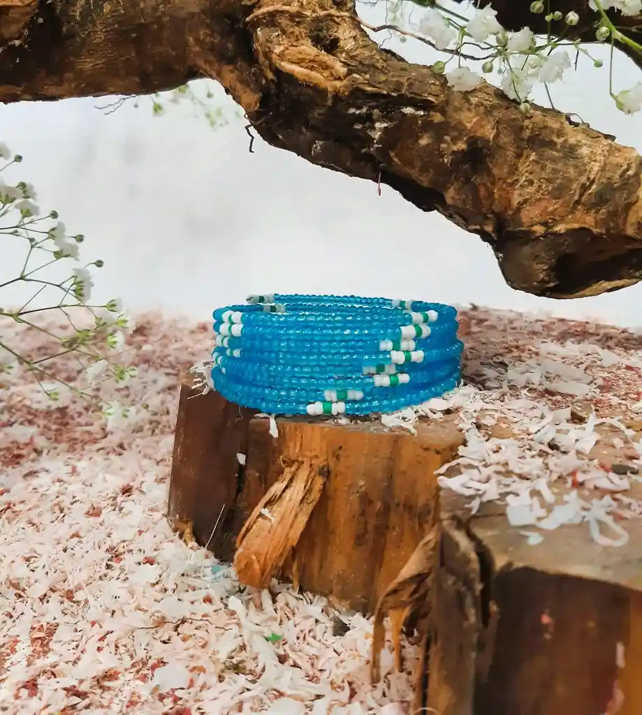 Pulsera 9 Giros. Manilla Agua