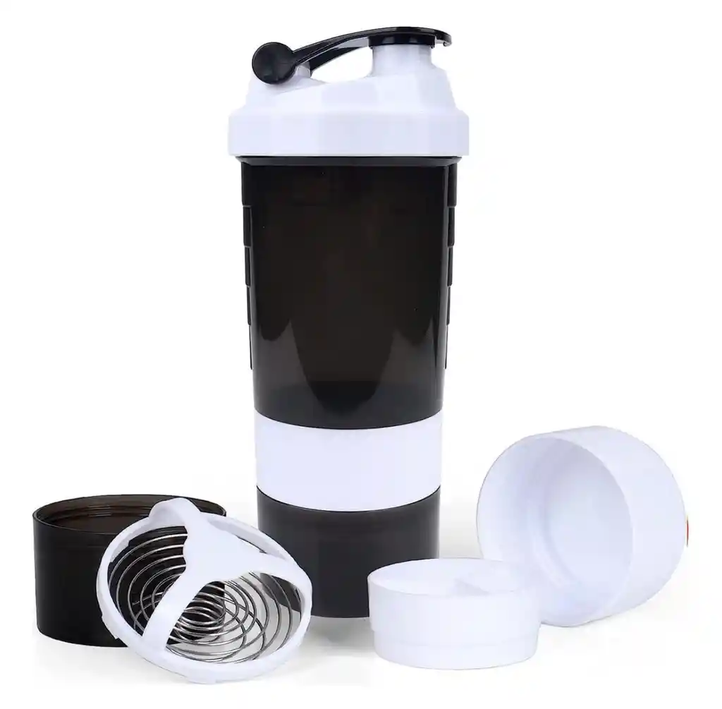 Termo Mezclador Proteína Shaker 500ml 3 En 1 Gym Me51