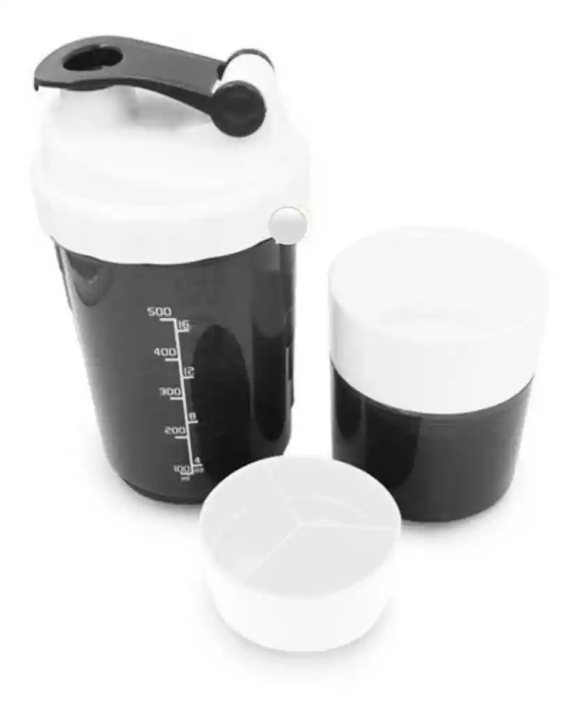 Termo Mezclador Proteína Shaker 500ml 3 En 1 Gym Me51