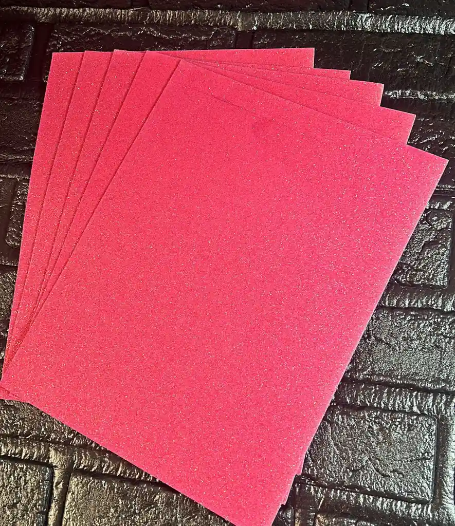 Fomi Fucsia Fluor Escarchado 1/8