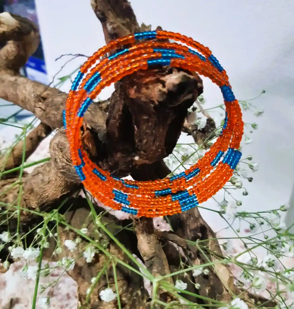 Pulsera 6 Giros. Manilla Naranja