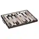 Juego Mesa Backgammon 47cm + Estuche Cuero Premiun