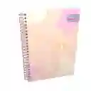 Cuaderno Rayado 80 Hojas Argollado Tapa Dura Primavera