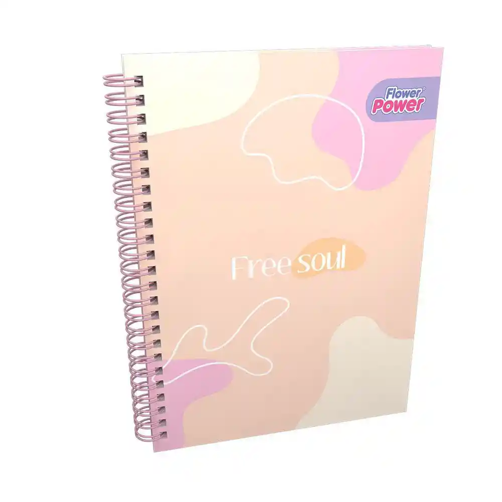 Cuaderno Rayado 80 Hojas Argollado Tapa Dura Primavera