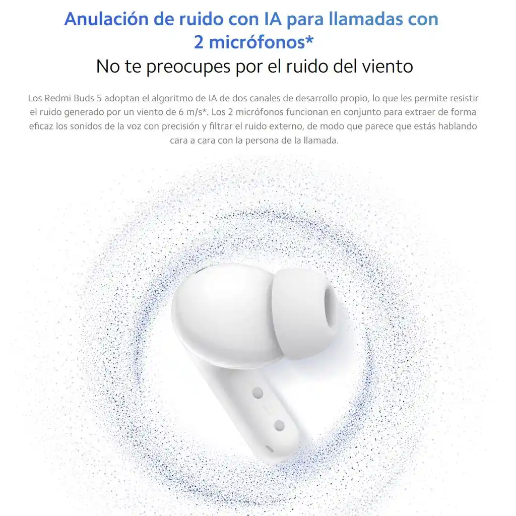 Xiaomi Redmi Buds 5 Auriculares Táctil Anc Manos Libres Azul