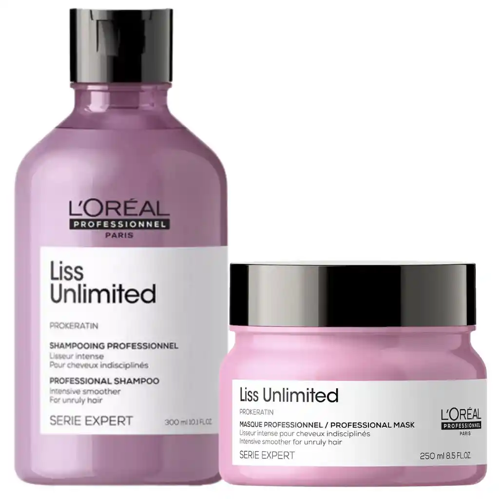 Loreal Liss Unlimited Shampoo Y Mascarilla