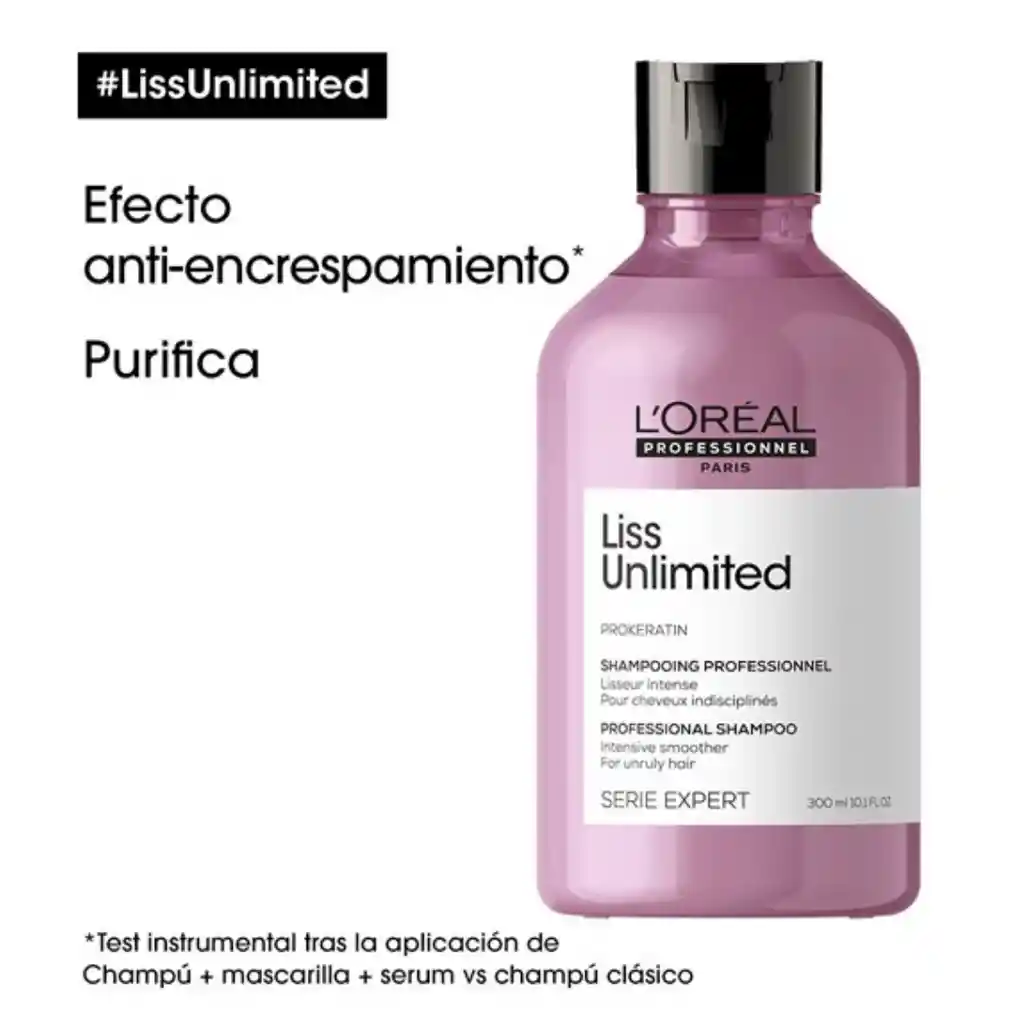 Loreal Liss Unlimited Shampoo Y Mascarilla