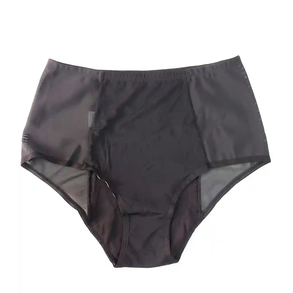 Panties Menstruación Cintura Alta - Flujo Bajo (talla S Negro)