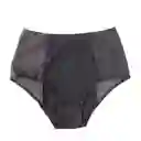 Panties Menstruación Cintura Alta - Flujo Bajo (talla M Negro)