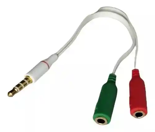 Cable Adaptador 2 A 1 Audio Y Microfono