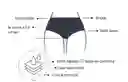 Panties Menstruación Eva - Flujo Alto (talla Xs Negro)