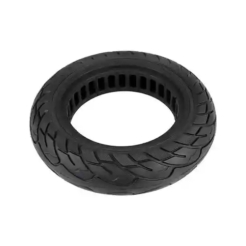 Neumático Sólido Negro De 10x2.5 Para Patinete Eléctrico