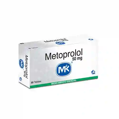 Metoprolol 50 Mg Caja X 30 Tabletas