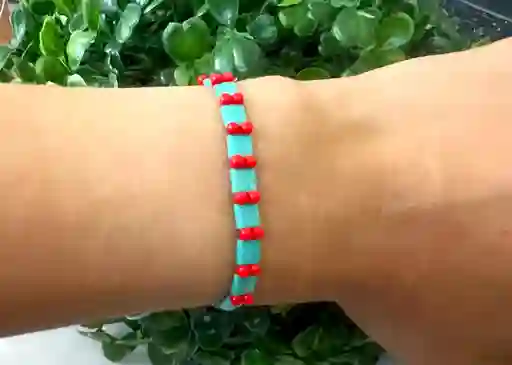Pulsera Cuadro Turquesa