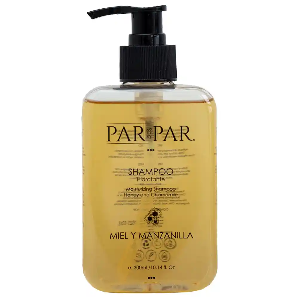 Shampoo Líquido Miel- Parpar (miel Y Manzanilla Hidratante)