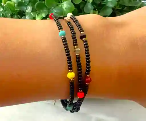 Pulsera Triple Negra