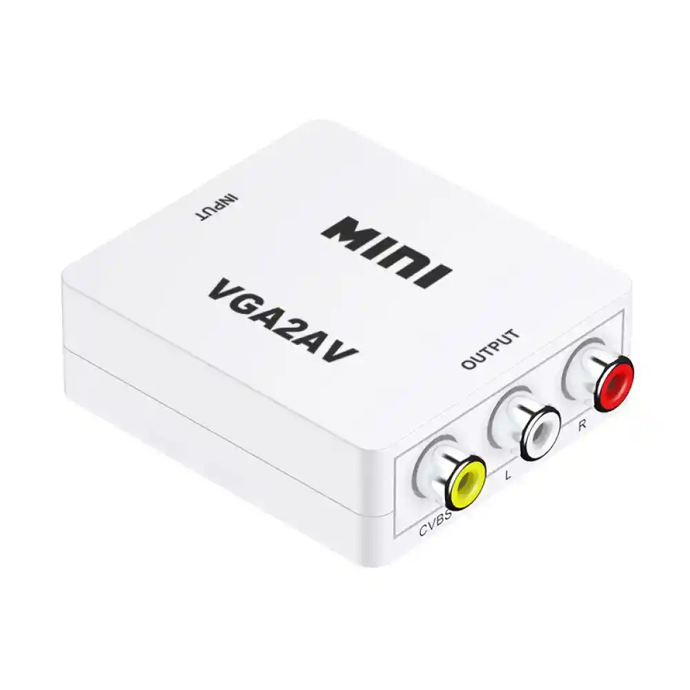 Adaptador Convertidor De Vga A Av Audio Video