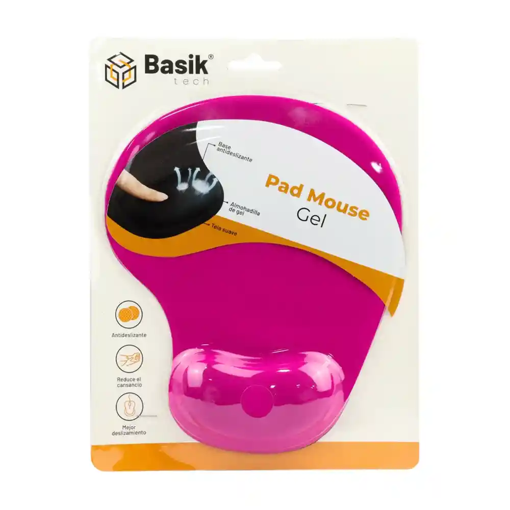 Pad Mouse Gel Basik Tech Fucsia