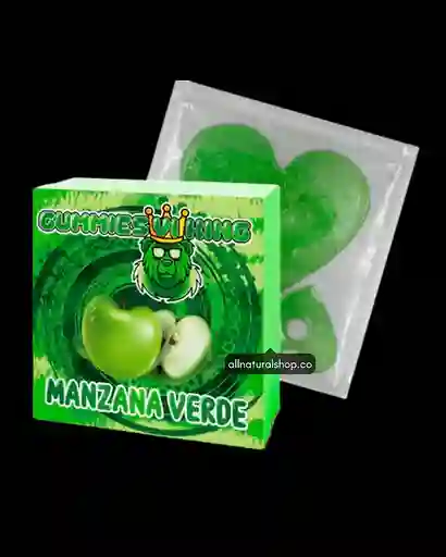 Lencería Comestible Gummies Vi King Manzana Verde 60gr