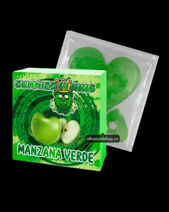 Lencería Comestible Gummies Vi King Manzana Verde 60gr