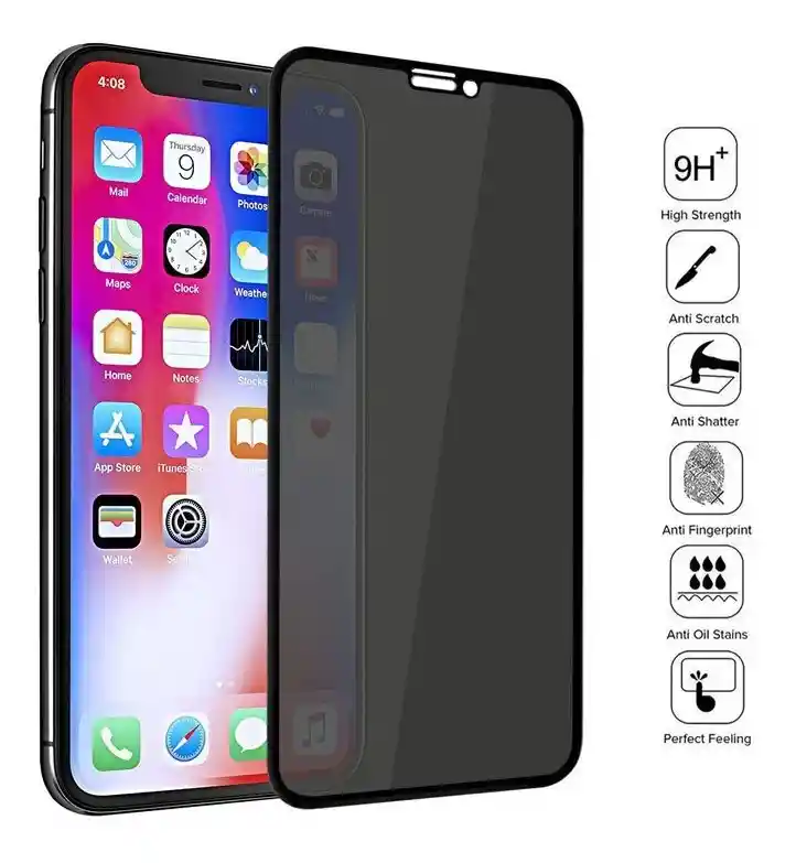 Vidrio Templado Completo Anti Espía Para Iphone