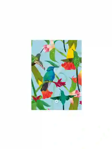 Toalla Manos Ilustrada - Mediana (colibrí)