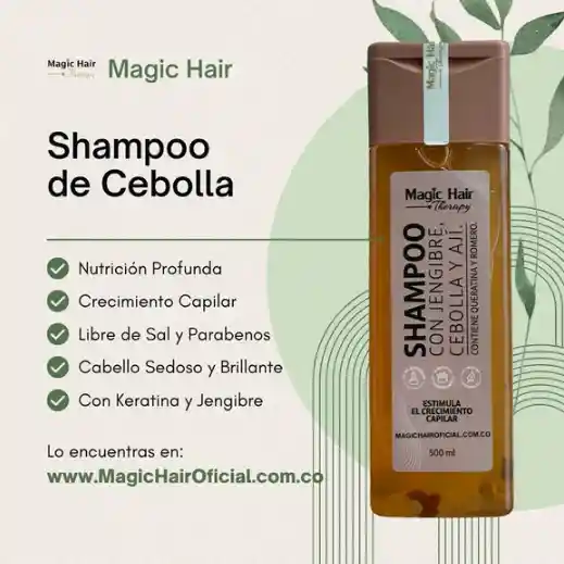 Shampoo De Jengibre Y Cebolla