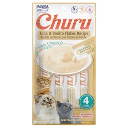 Churu - Inaba Cat Tuna With Bonito Flakes Recipe 4 Piezas