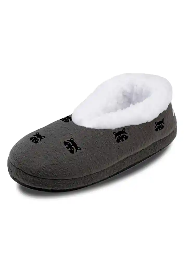 Pantuflas Gris Mapache 38-39