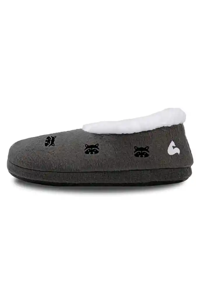 Pantuflas Gris Mapache 36-37