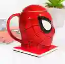 Mug Pocillo 3d Spiderman Con Tapa